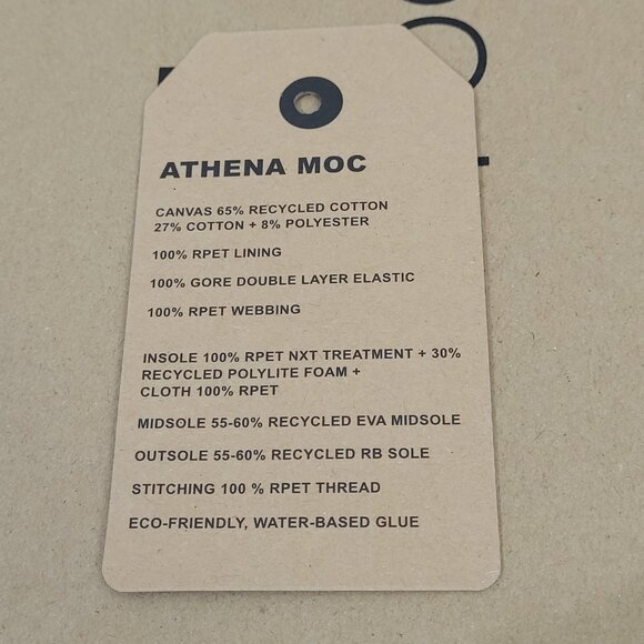 Holo Eco Athena Moc Canvas Mens Slip on Shoes Coyote RPET NIB Distressed Look - Picture 5 of 5